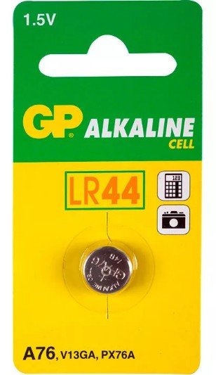 Analoge batterijen van de LR44 en hun kenmerken.