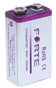 9V-batterij Forte