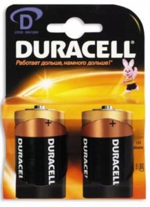 LR20-batterij en zijn kenmerken Duracell