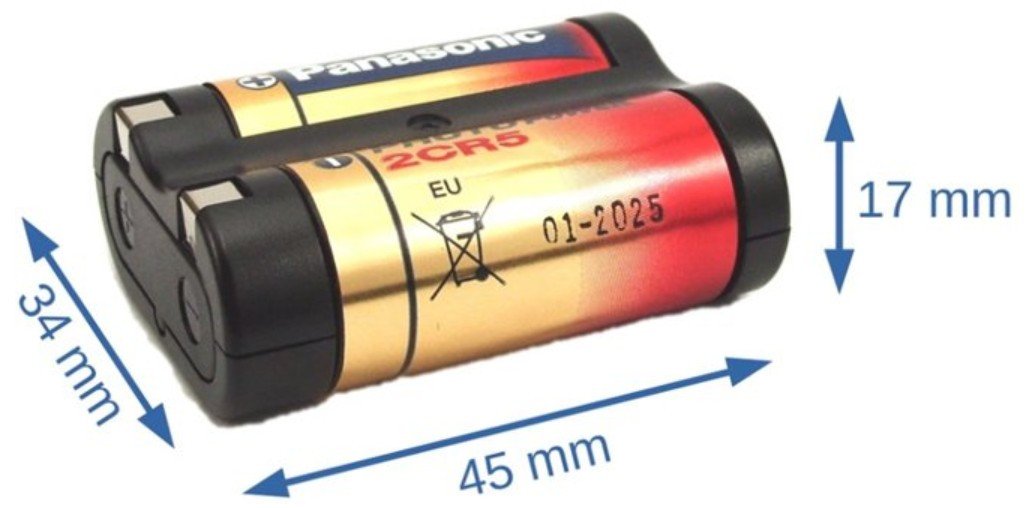 kích thước pin 2cr5